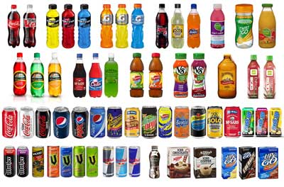 Vending Machine Products - Drinks Cans Bottles