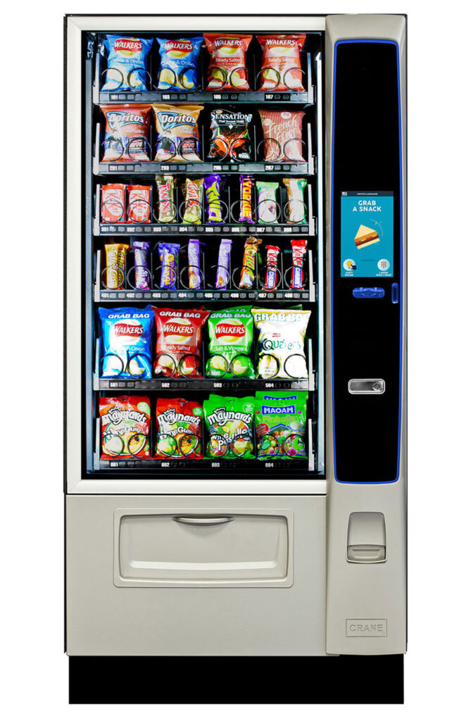 Vending machine spare parts in Australia — four-wide snack vending machine