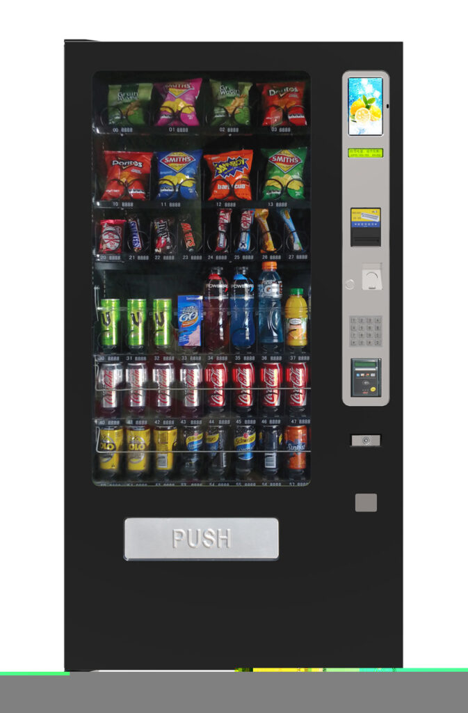 Vending machines Australia — four-wide snack and drink combo vending machine