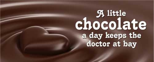Chocolate a day from a chocolate vending machine keeps the doctor at bay