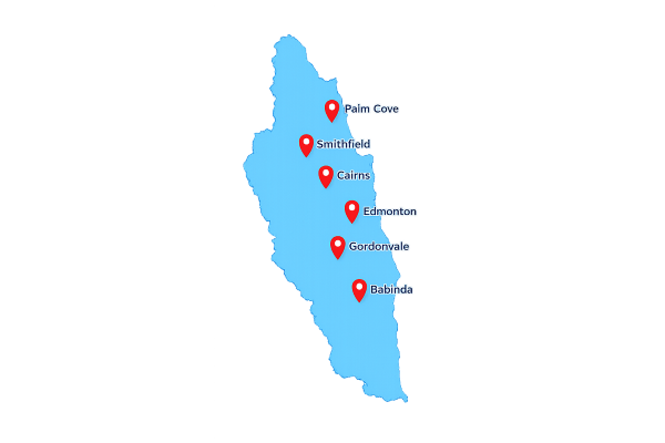 Map - Cairns Vending Machines - Service Areas Map - Cairns Vending Machines - Service Areas