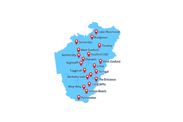 Map - Central Coast Vending Machines - Service Areas Map - Central Coast Vending Machines - Service Areas