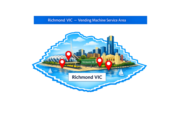 Map - Richmond Vending Machines - Service Areas