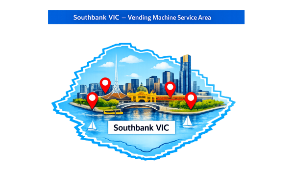 Map - Southbank Vending Machines - Service Areas