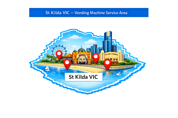 Map - St Kilda Vending Machines - Service Areas