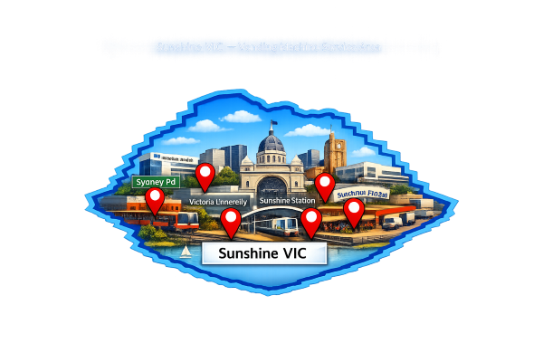Map - Sunshine Vending Machines - Service Areas