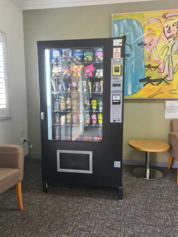 Modern Vending Machine in workplace environment Modern Vending Machine in workplace environment